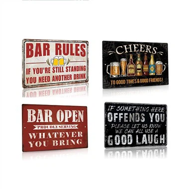 Vintage Bar Pub Hauskoja kylttejä