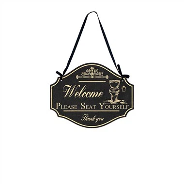 Hauska kylpyhuoneen seinäkyltti